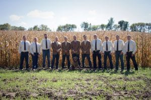Country-Farm-Corn-Wedding-SunflowerHill-Groom-Groomsmen